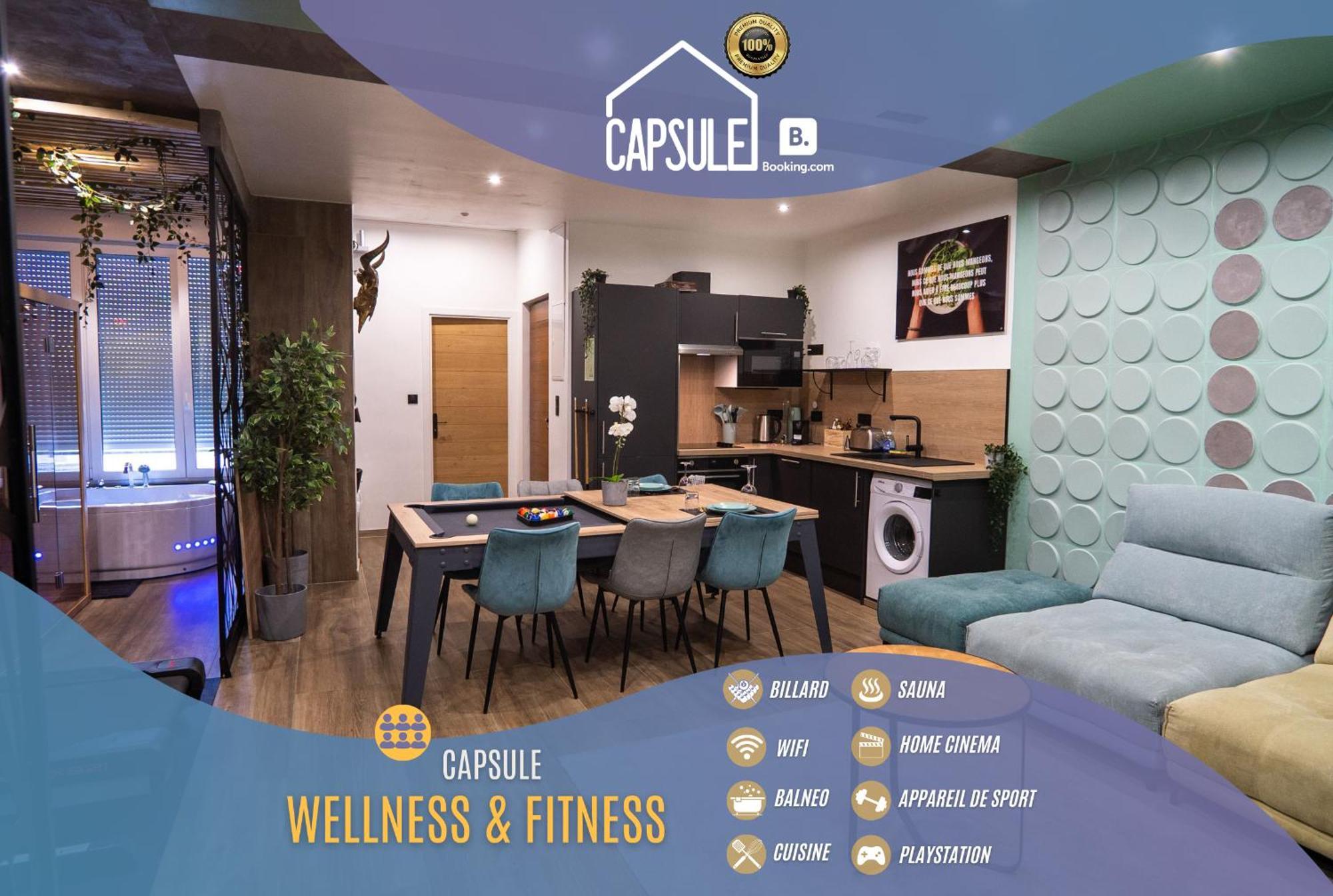 Capsule Wellness - Sauna - Balneo - Machine De Sport Privatif - Ps5 - 2 Chambres วาลองเซียนส์ ภายนอก รูปภาพ